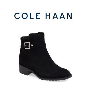 Cole Haan Black Suede Leather Waterproof Boot 6.5